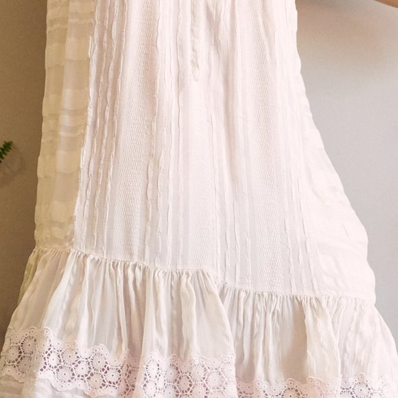 New Silk Rebecca Taylor blush lace babydoll 4 - Picture 8 of 10